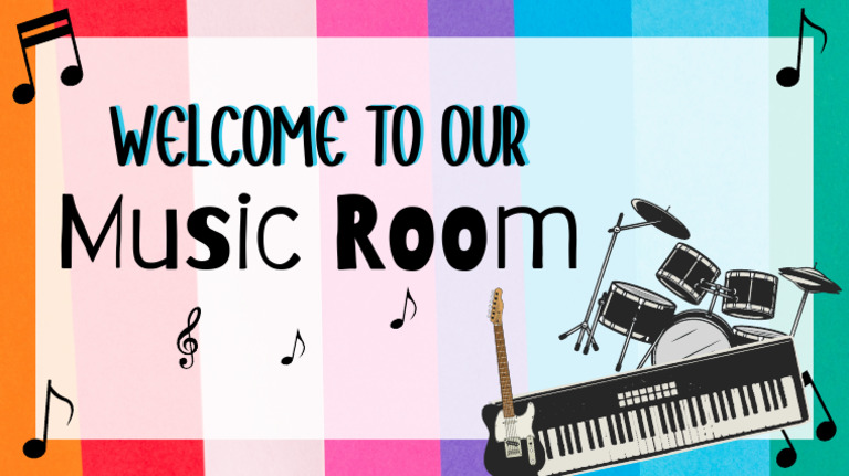 Welcome To Music Presentation in Colorful Bold Style | PDF