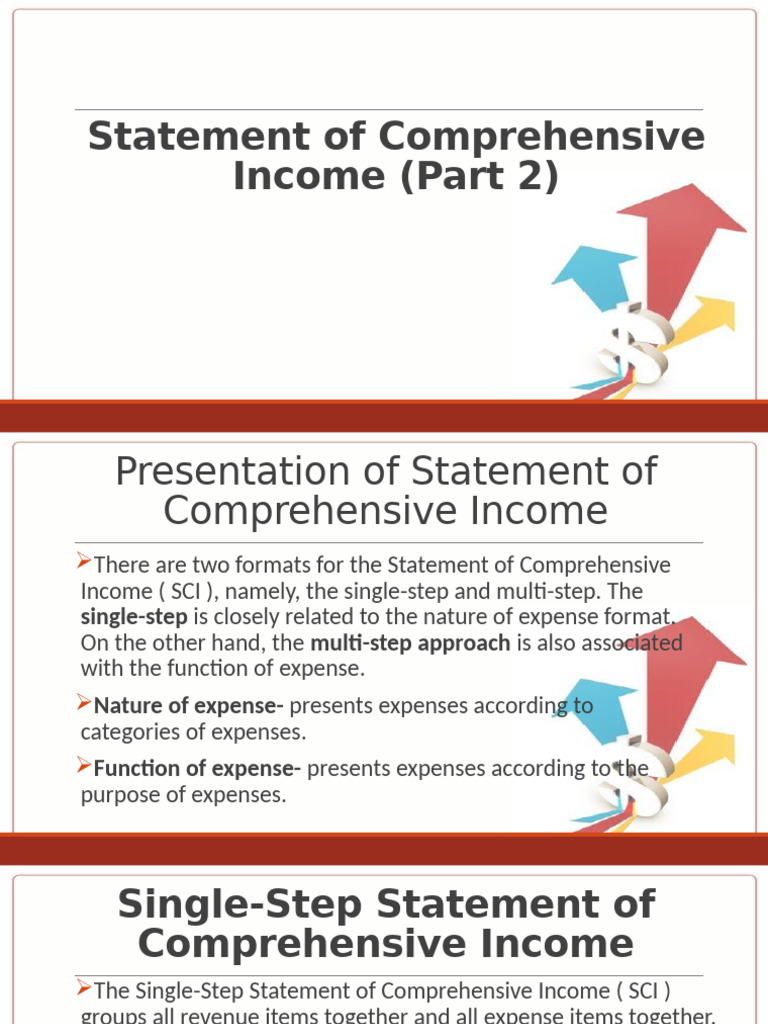 Comprehensive Income Statement Formats | PDF | Debits And Credits | Expense