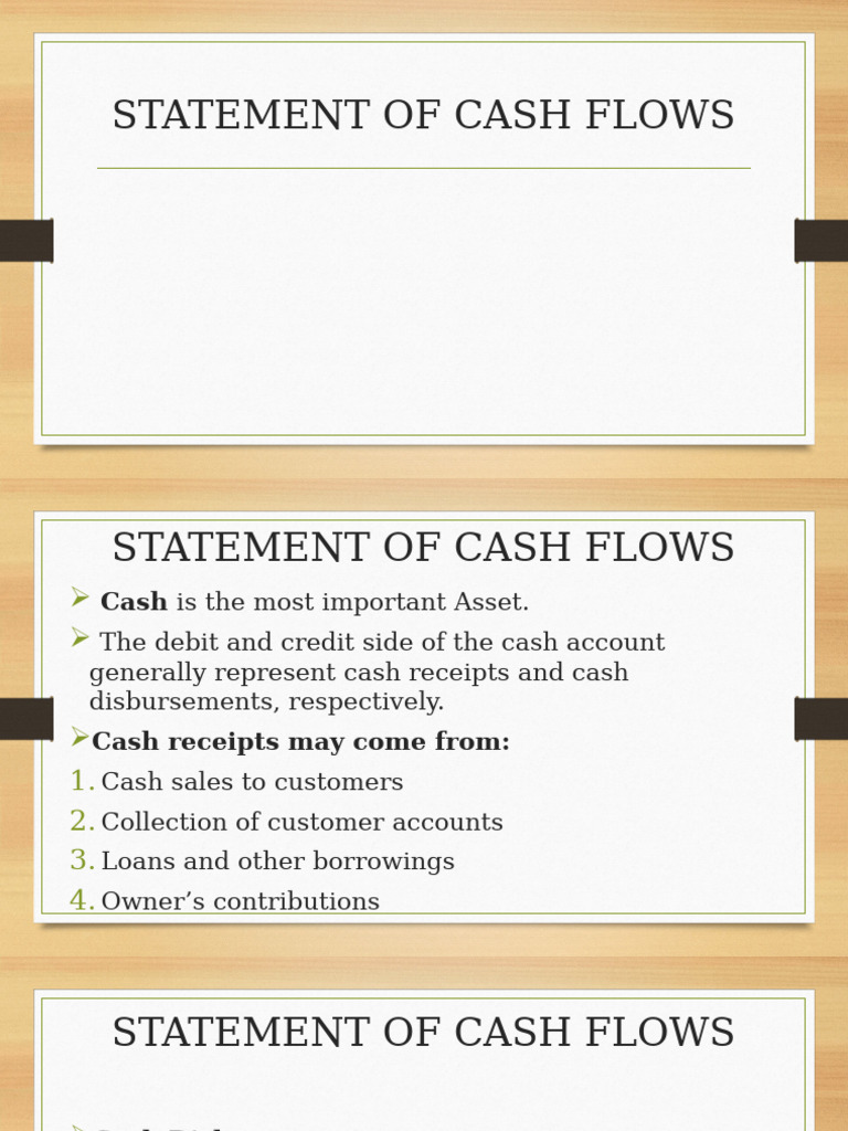Understanding the Statement of Cash Flows | PDF | Debits And Credits ...