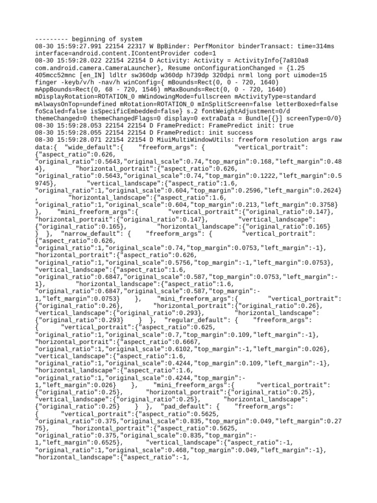 Android Performance Monitoring Logs | PDF | Computer Engineering ...