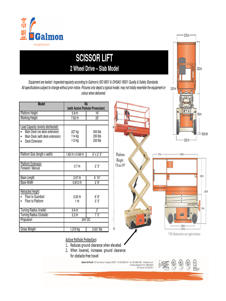 Scissor Lift with Pothole Protection | PDF | Elevator | Vehicle Technology
