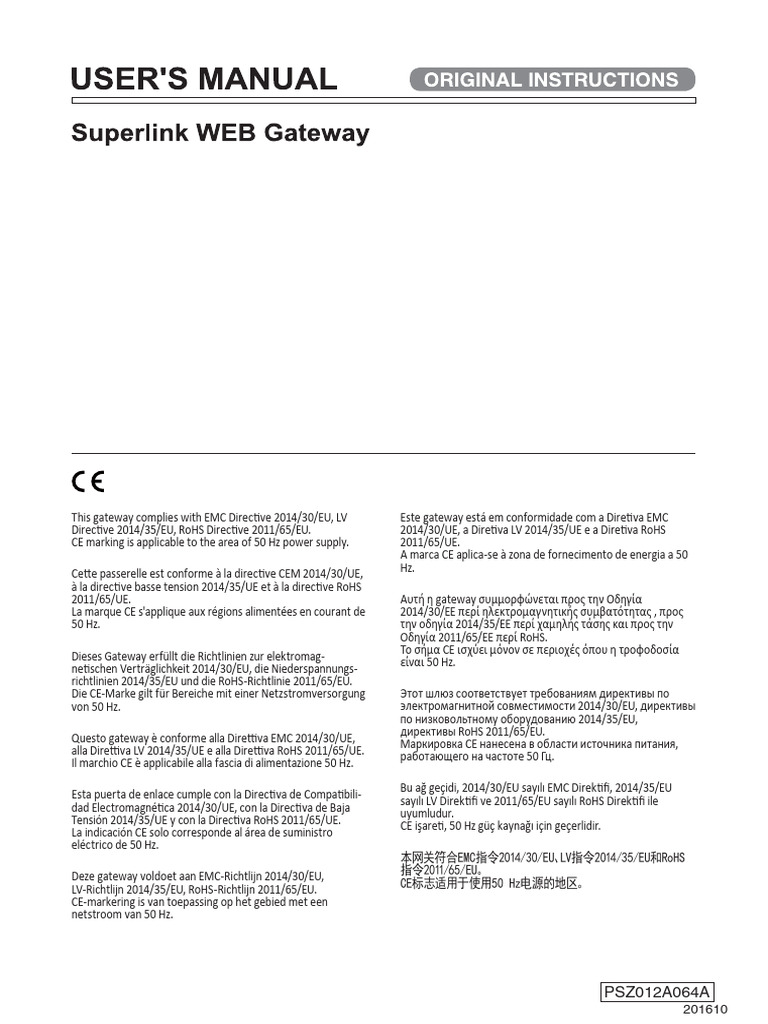 Superlink WEB Gateway SC-WGWNB256-B Manual | PDF | Microsoft Excel ...