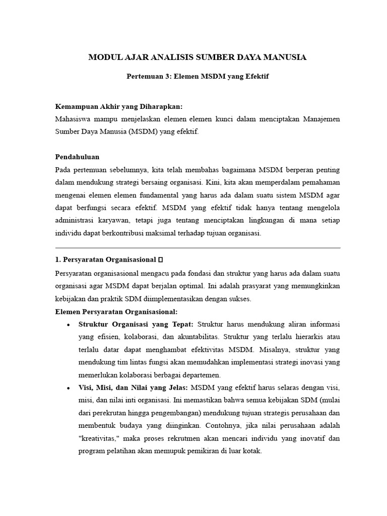 Modul Ajar Pertemuan 3 | PDF