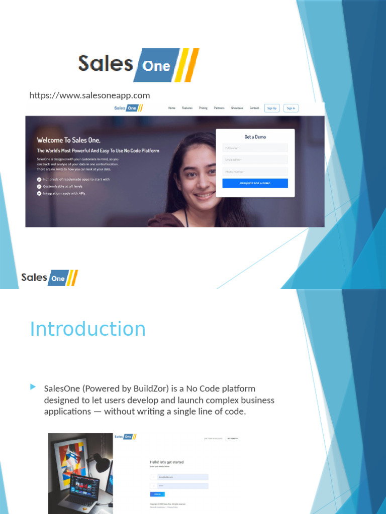 SalesOne: No Code App Development | PDF