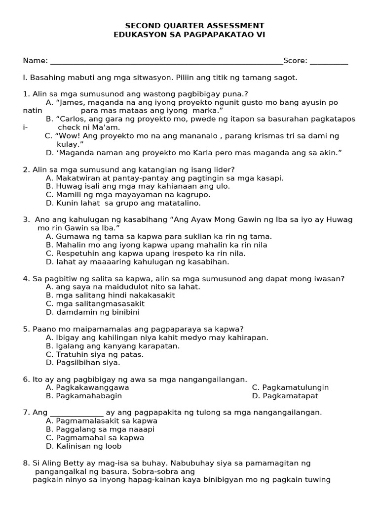 Q2 Esp 6 | PDF