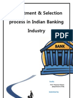 Recruitment & Selection Banking Industry