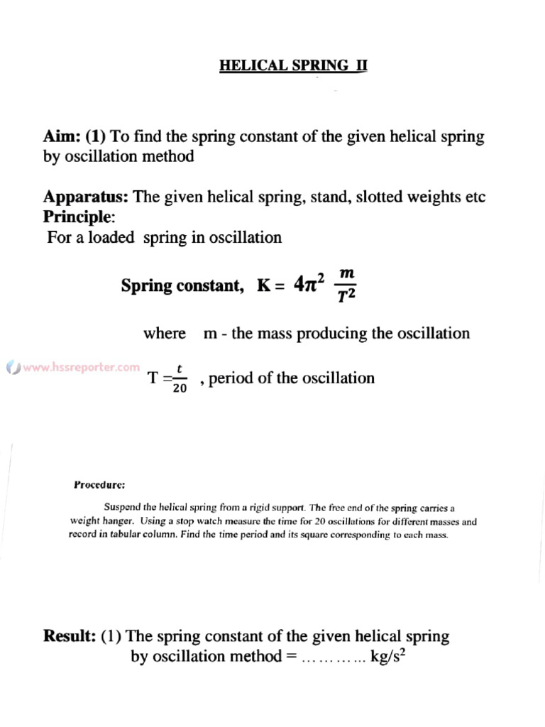 Helical Spring 2 | PDF