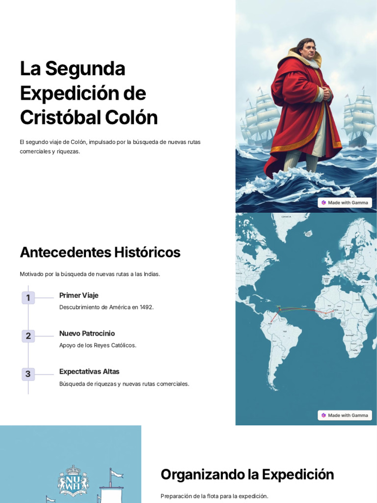 Objetivos del Segundo Viaje de Colón | PDF | Cristobal colon | Imperio ...