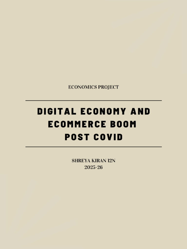 Digital Economy and E-Commerce Boom Post Covid 2 | PDF | E Commerce ...