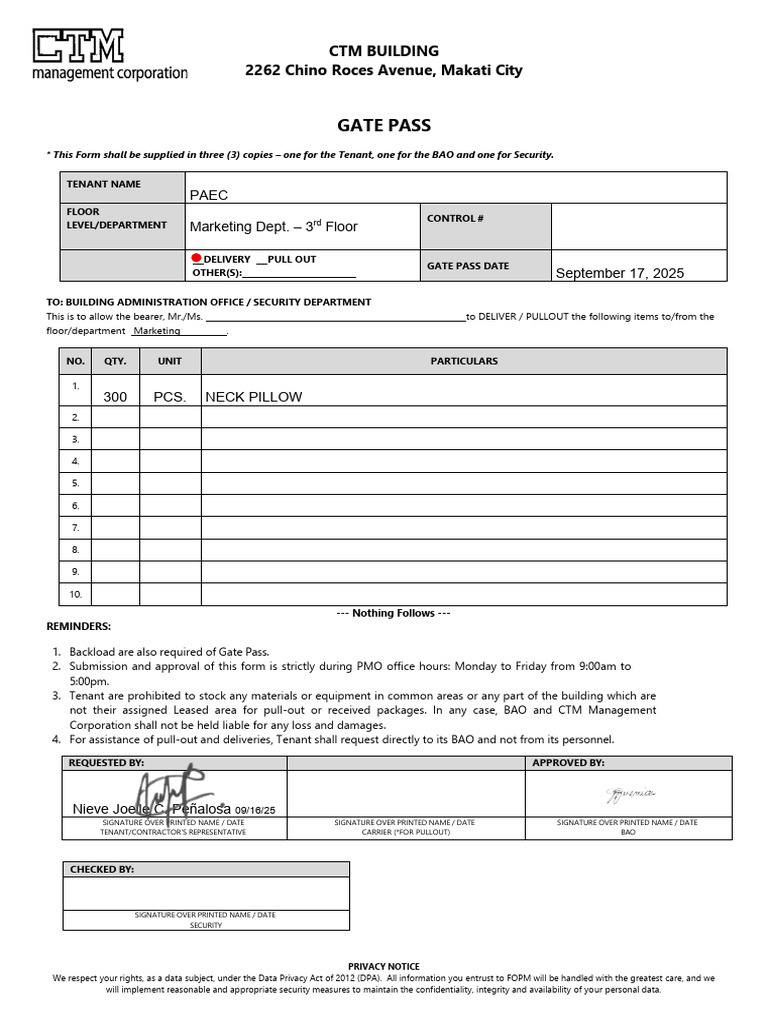Gate Pass - Delivery - Sept 17-Signed | PDF | Chess Openings | Chess Theory