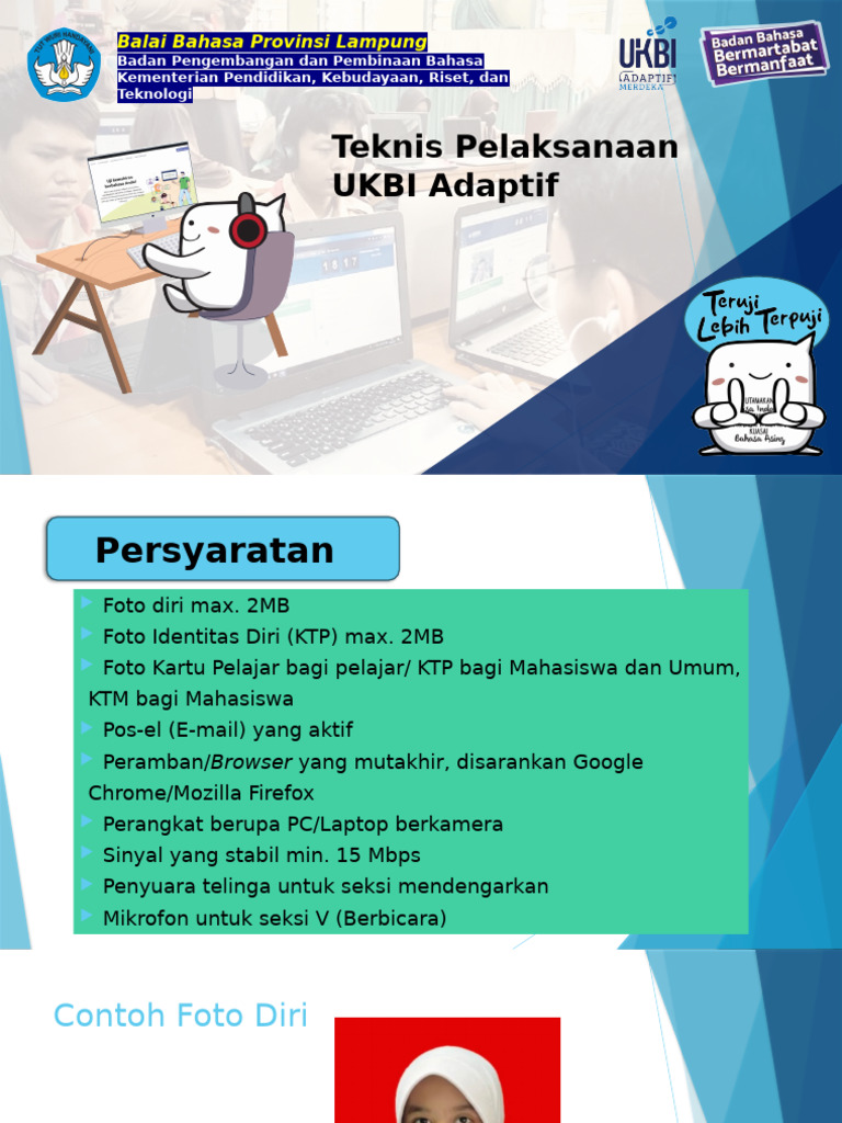 Materi Teknis Pelaksanaan UKBI Adaptif | PDF