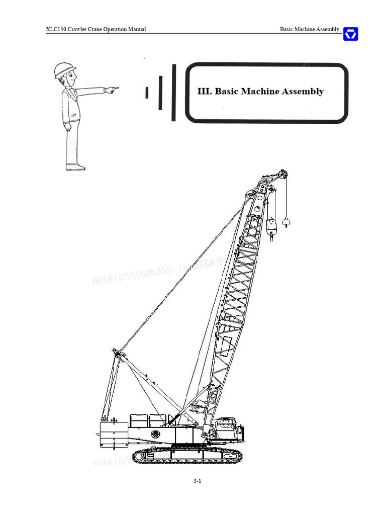 XLC150 Crawler Crane Assembly Guide | PDF | Crane (Machine ...