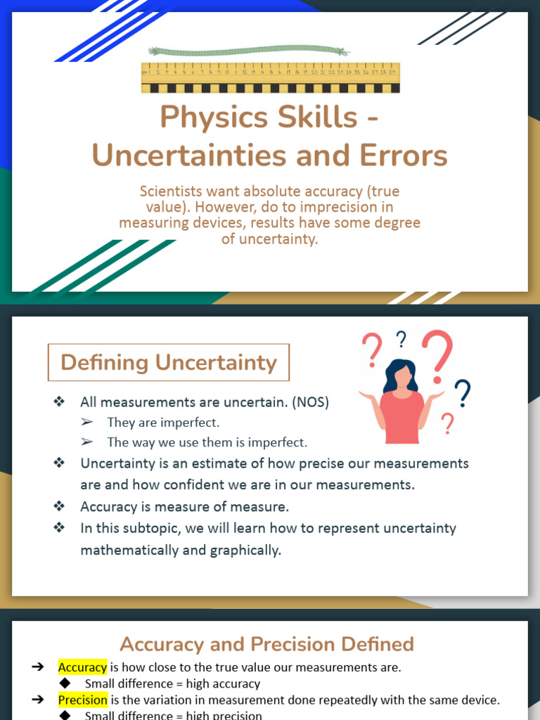 Understanding Measurement Uncertainties | PDF | Observational Error ...