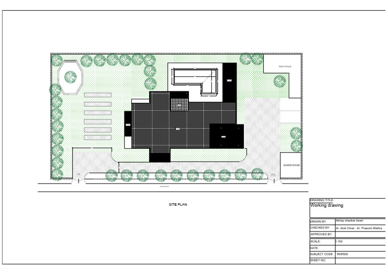Detailed Site Plan Drawing | PDF