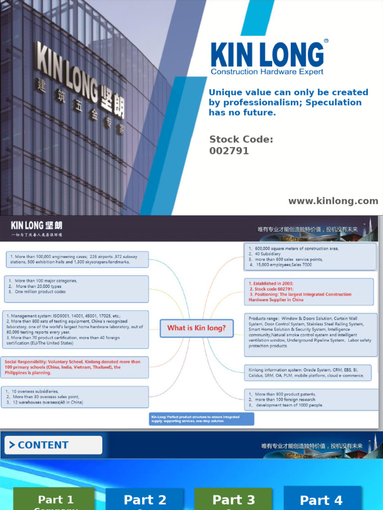 Kinlong: Leading Construction Hardware Solutions | PDF | Door | Window