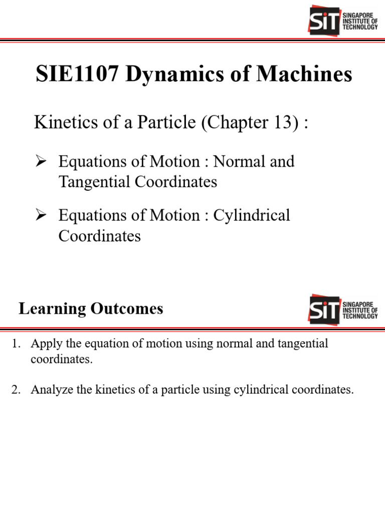 Equations of Motion in Dynamics | PDF | Acceleration | Force