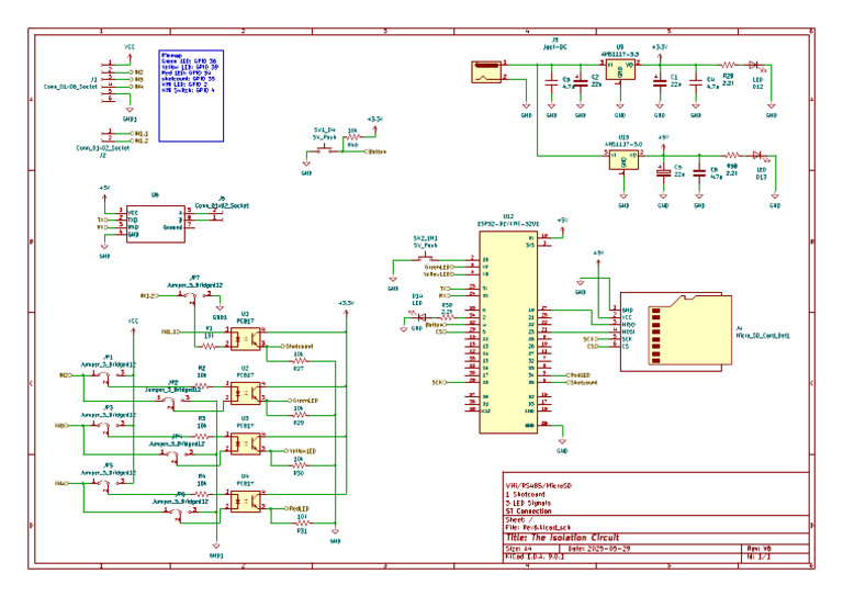 Isolation Circuit with Conn_01x02 Socket | PDF