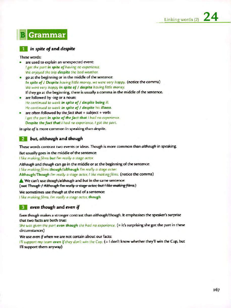 Linking Words and Clauses Explained | PDF | Verb | Sentence (Linguistics)