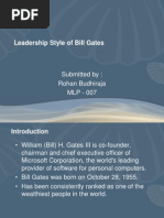 Leadership Style of Bill Gates