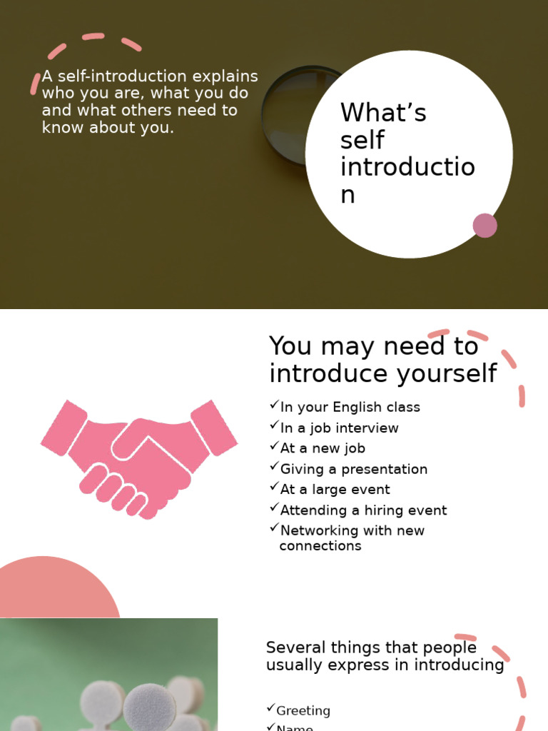 How to Craft a Self-Introduction | PDF