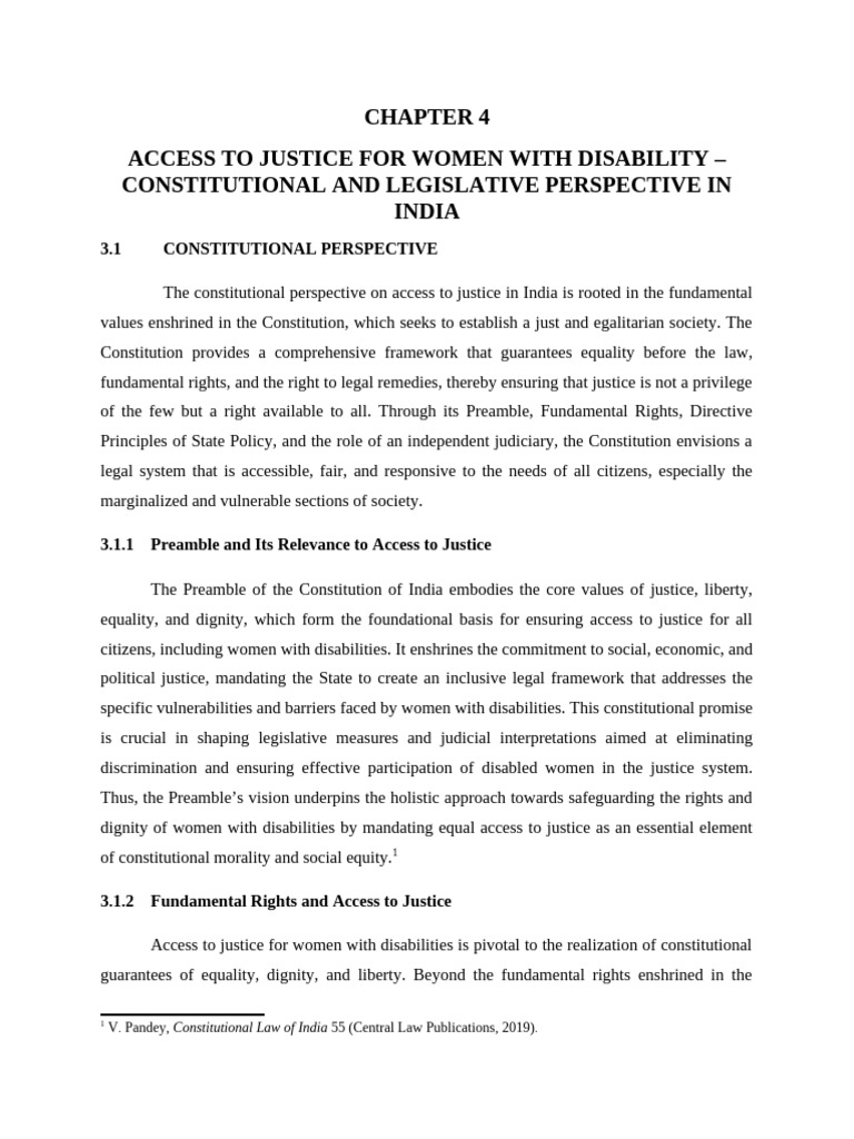 Access to Justice for Disabled Women in India | PDF | Justice | Crime ...