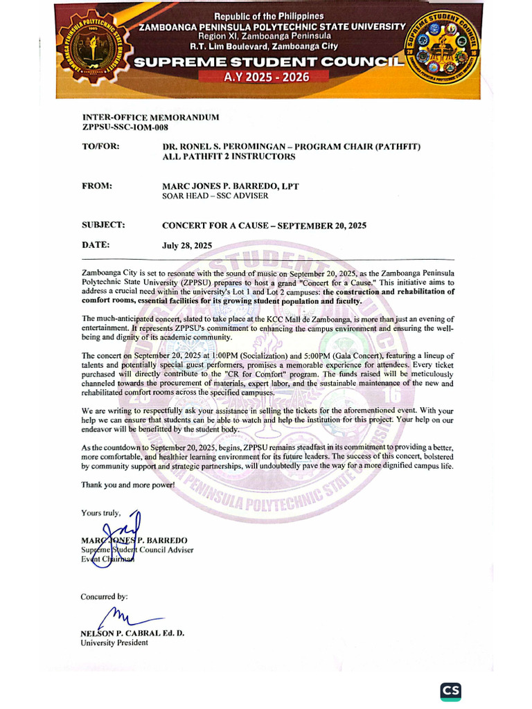 IOM For Concert | PDF