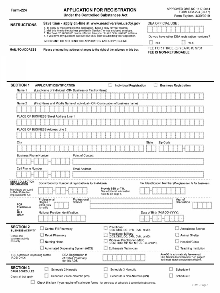 Form 224 Application Liability Section | PDF | Cheque | Drugs Acting On ...