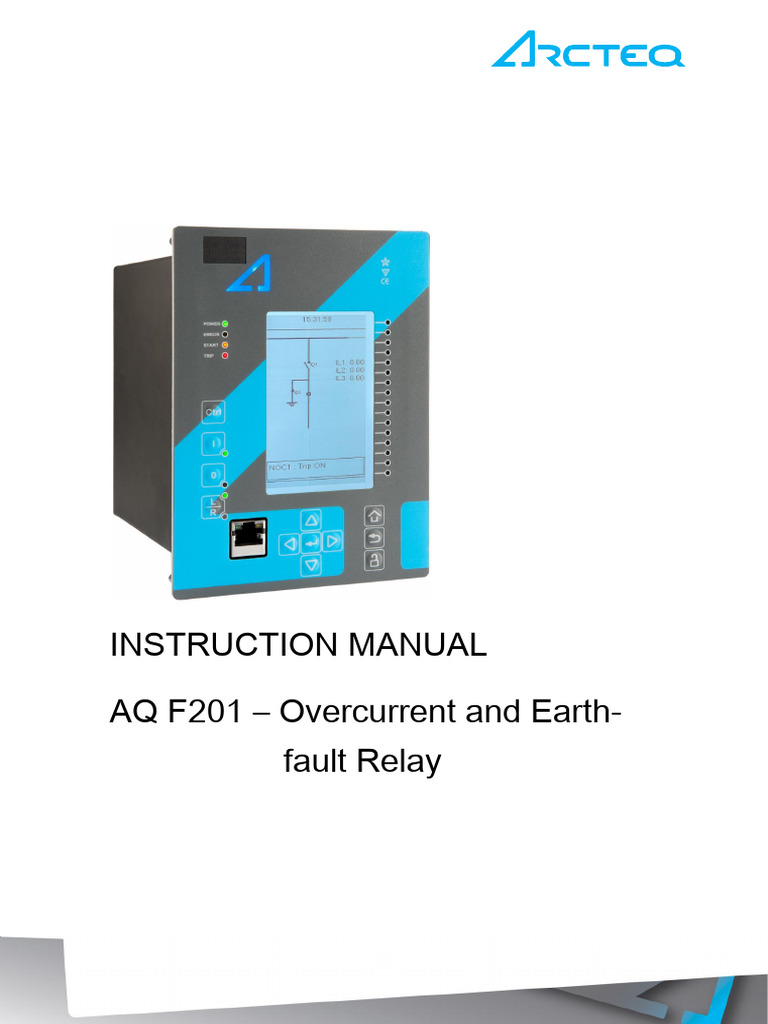 AQ F201 Relay Instruction Manual | PDF | Menu (Computing) | Central ...