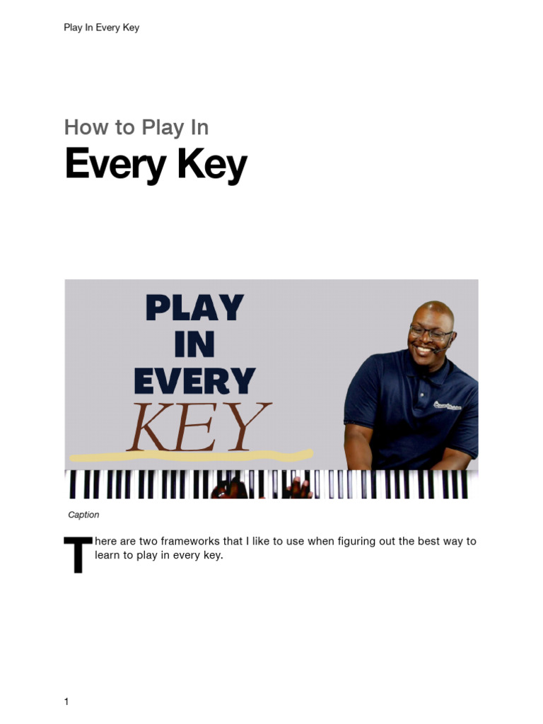 Play in Every Key4 | PDF