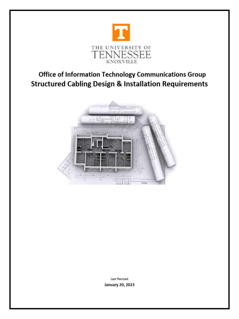UTK Structured Cabling Guidelines | PDF | Local Area Network | Cable ...