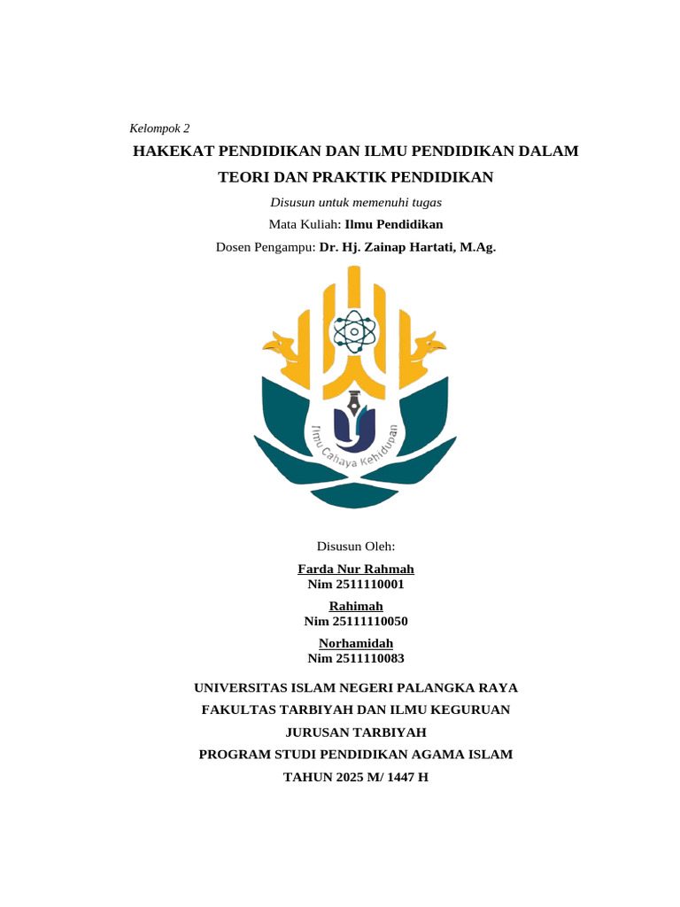 Hakekat dan Ilmu Pendidikan Terapan | PDF