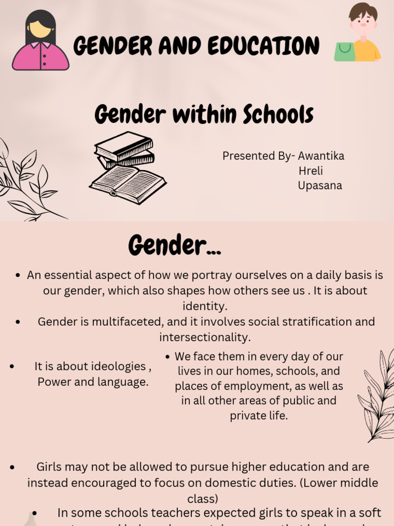 Gender Dynamics in Education Settings | PDF | Gender | Gender Studies