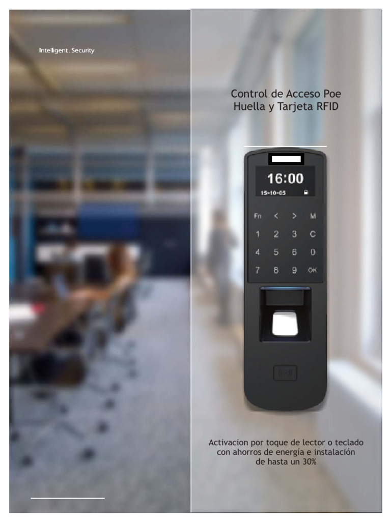 Control de Acceso PoE: Huella y RFID | PDF | Identificación de ...