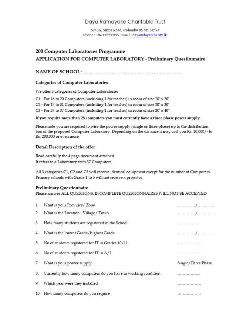 Computer Lab Application Guidelines | PDF | Chess | Chess Theory