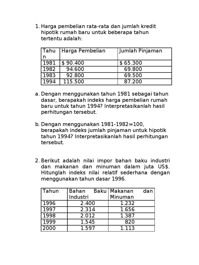 Pertanyaan Tentang Angka Indeks Studi Indonesia
