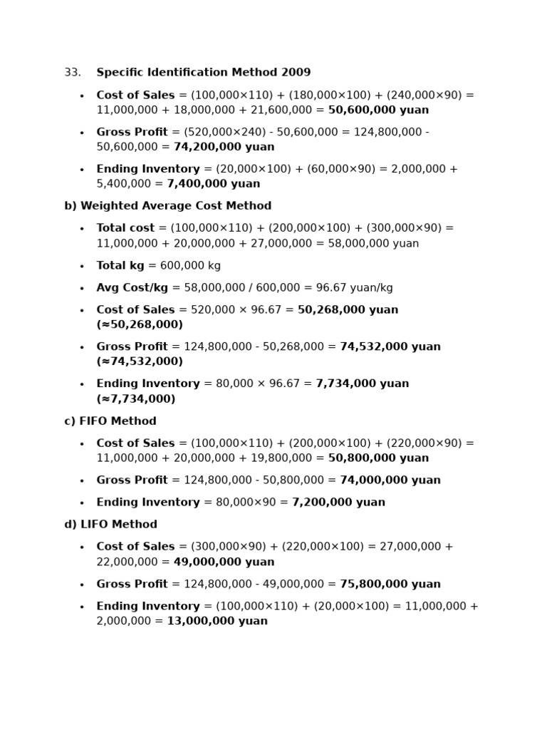 Specific Identification Method 2009 Pdf