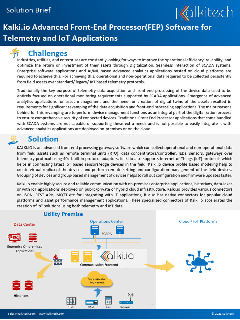 AN0060014 Advanced FEP Software For IoT Telemetry v1.01.012021 | PDF ...