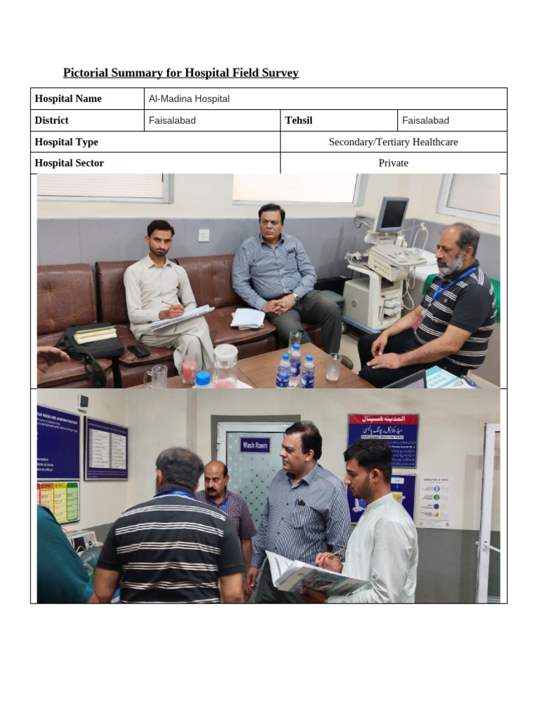 Faisalabad Pictorial Report | PDF | Health Sciences | Quality