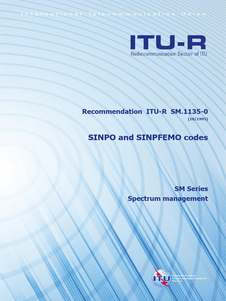 SINPO and SINPFEMO Code Standards | PDF | Electrical Engineering ...