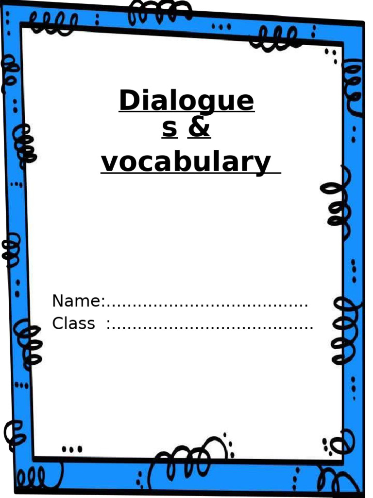 Daily Dialogue and Vocabulary Exercises | PDF