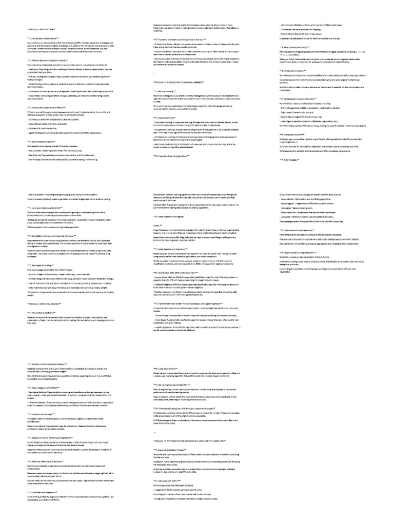 Data Science Cheat Sheet 2 | PDF