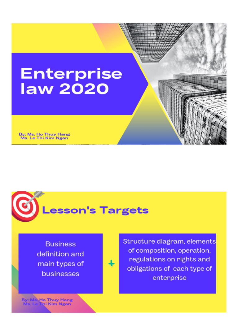 Overview of Enterprise Types and Structures | PDF | Limited Liability ...