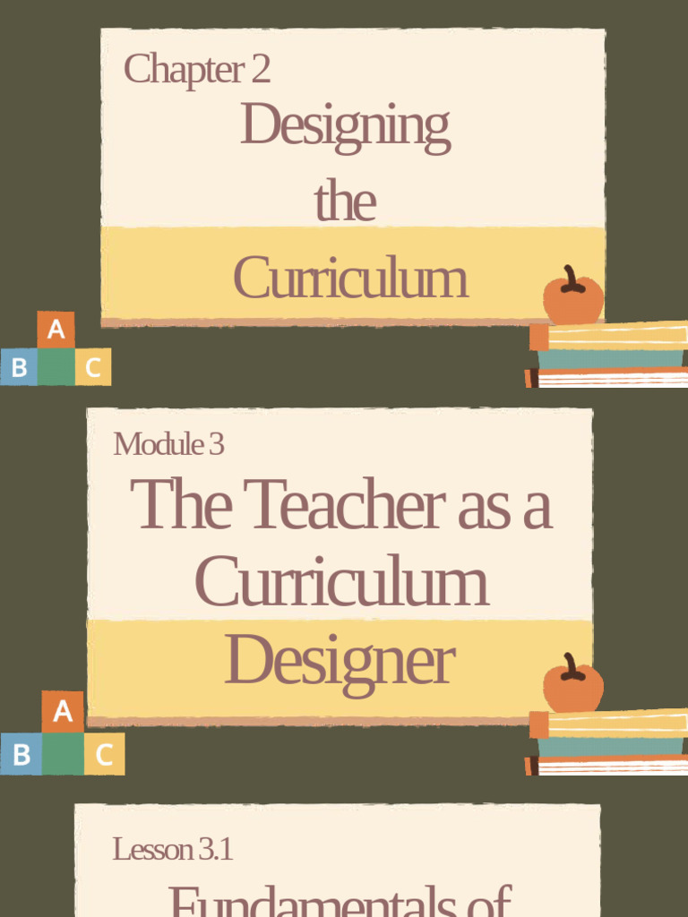 Curriculum Design Principles for Teachers | PDF | Curriculum ...
