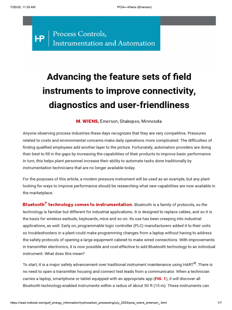 15 PCIA-Advancing The Feature Sets of Field Instruments To Improce ...
