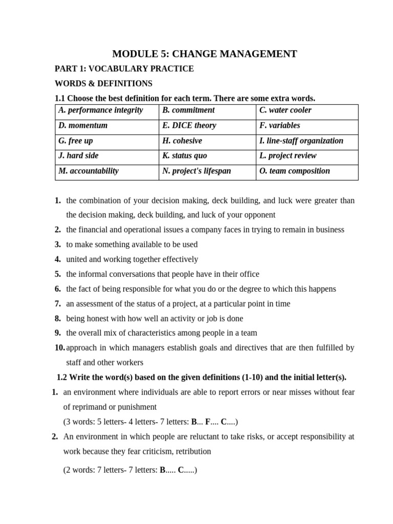 Module 4 | PDF | Change Management