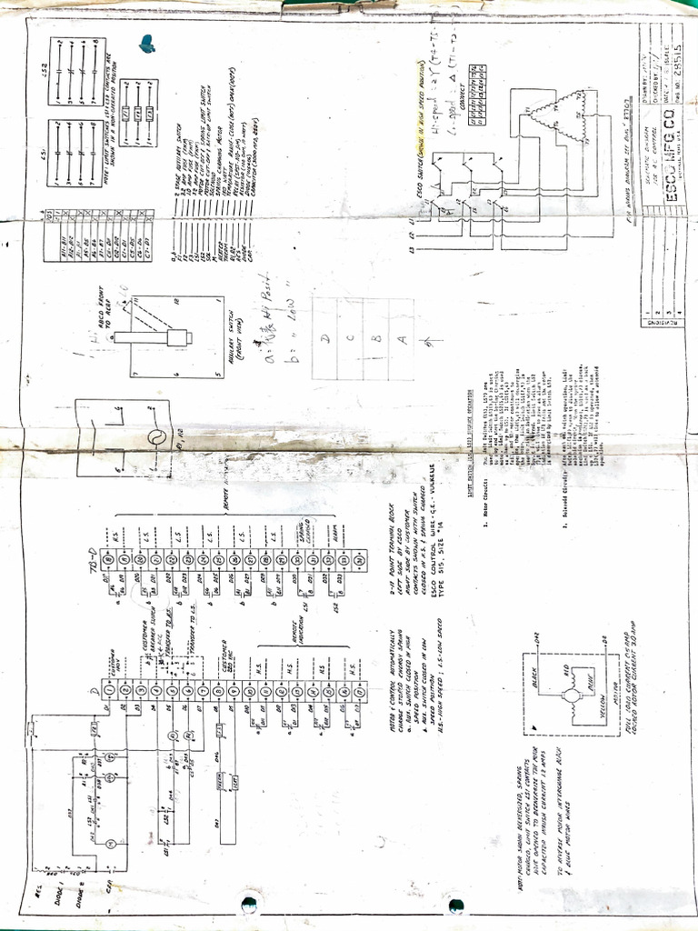 IDF #3-2 ESCO Speed Changer Control Diagram (Scan) | PDF