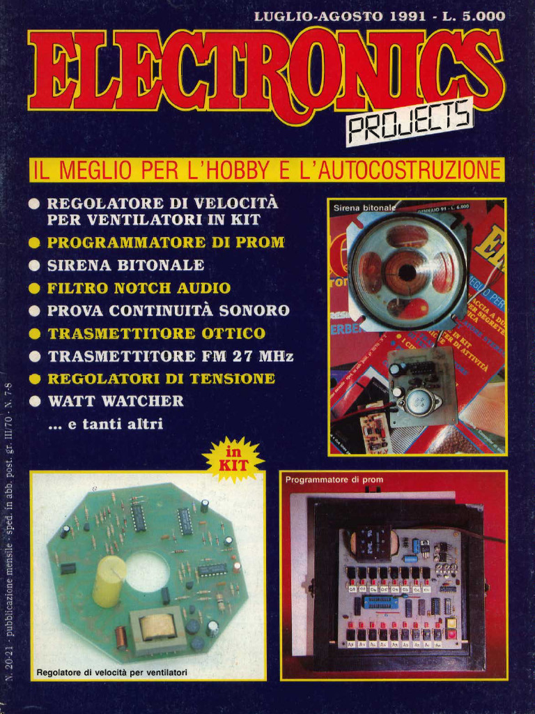 Electronics Projects 1991 - 07 - 08 | PDF