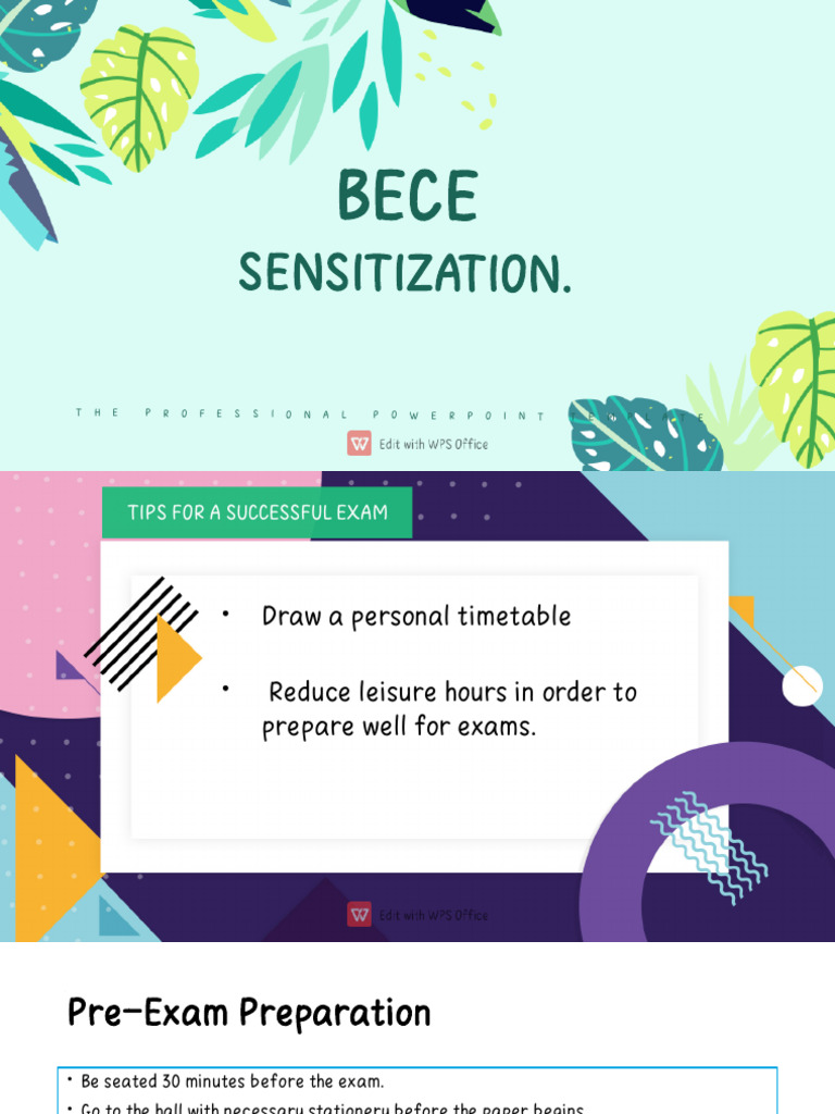 BECE Exam Success Tips and Guidelines | PDF | Crimes | Crime & Violence