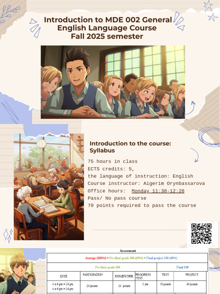 MDE 002 English Course Overview Fall 2025 | PDF | Noun | Linguistics