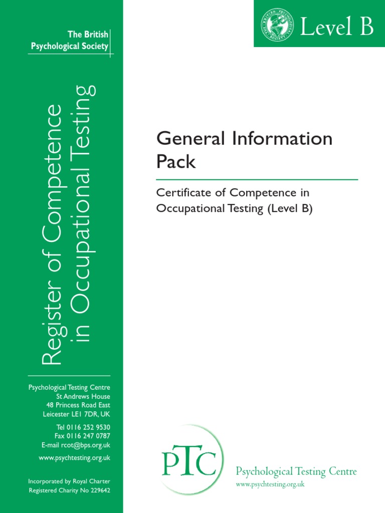 Level B Pack | PDF | Competence (Human Resources) | Personality Psychology